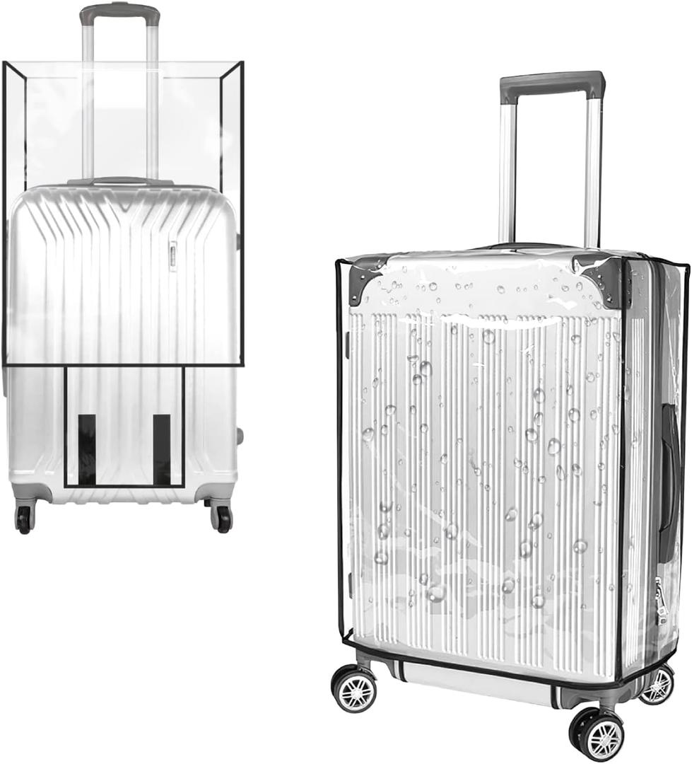 Cosmos 1 Pc Luggage Cover Clear PVC Suitcase Protector Travel Luggage Transparent Protective Cover Waterproof and Dustproof Luggage Suitcase Protector for Women and Men (28 Inch)