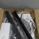 HzTinT Coat Rack with Natural Marble Base, Metal Freestanding Coat Rack with 8 Hooks, 3 Adjustable Size Sturdy Coat Tree for Bags, Coats, and Hats for Entryway, Hallway, Bedroom, Office, Black