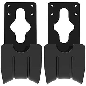 Gardzen 2-Pack Steel Wall-Mounted Heavy Duty Garden Hose Holder, Garden Hose Hanger, Carrier, Support, with A Front Groove for Spray Nozzle