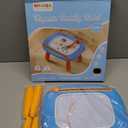 Kikidex Magnetic Drawing Board, Toddler Girl Toys for 1-2 Year Old, Doodle Board Pad Learning and Educational Toys for 1 2 3 Year Old Baby Kids Birthday Gift(Light Blue)