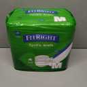 FitRight Ultra Adult Diapers, Disposable Incontinence Briefs, Leak-Proof Diaper, Absorbent Briefs For Men and Women, Maximum Protection, Medium, 32 44 in, 20 briefs per bag