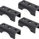 Lonffery Trailer Axle Spring Perch Seats for 2-3/8" Round Axles, Supports 3500lbs Trailer Axle, 4-Pack for Tube Mount