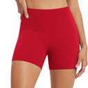 ODODOS Lounge Yoga Shorts for Women- 4" / 6" / 8" /10" High Waist Buttery Soft Biker Shorts (Large, Black)