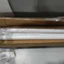 Long Tension Rod 39-144inch White Tension Curtain Rods no Drilling 1.26" Diameter Outdoor Curtain Rod for Patio,Windows,Shower,Doorway,Heavy Duty Spring Rods
