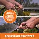 Bionic Flex PRO 50 Garden Hose, Heavy Duty & Lightweight Weatherproof Garden Water Hose with Brass Fittings & Adjustable Brass Spraying & Shooting Nozzle, 500 PSI Tear Resistant, Kink Free Hose