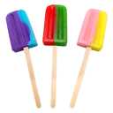 2 x Popsicle Shaped Ice Cream Lollipops (12 pieces) Individualy Wrapped Ices Suckers, Great for Summer, Birthday Party, Goodie Bags, Party Favors, Candy Buffet