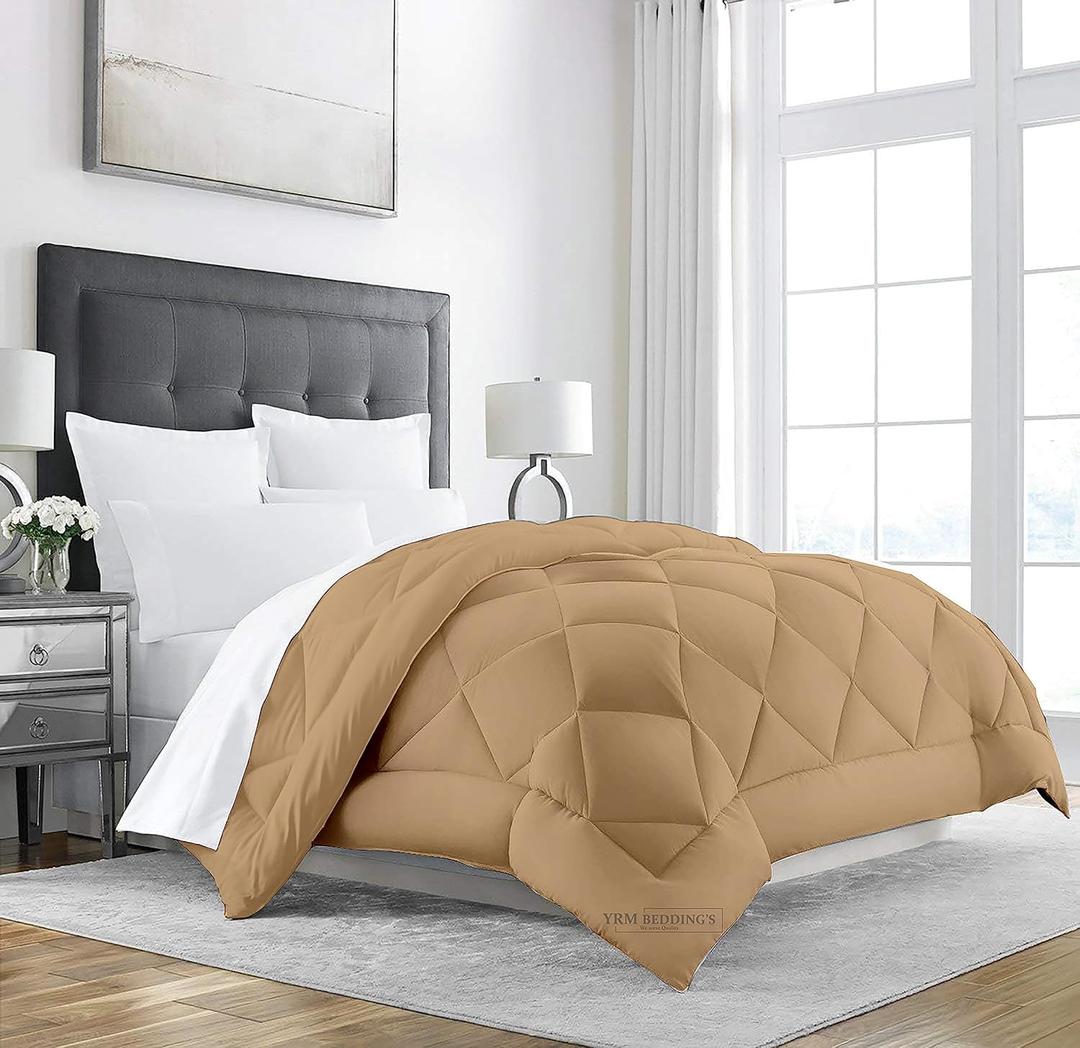 Comforter 84" Size - Luxurious Warmth and Coziness for a Heavenly Sleep Experience Blanket/Comforter |Taupe