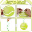 60pcs Tennis Party Foil Swirl Decorations Tennis Ball Ceiling Hanging Banners Decor Hanging Swirls Sports Cutouts Birthday Supplies for Sports Birthday Baby Shower Party Favor Indoor Home Office Decor