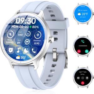 Smart Watch for Men Women(Answer/Make Calls), Smartwatch Built-in AI Voice, 1.27" HD Fitness Tracker with Heart Rate/Sleep/Step/SpO2 Monitor, 100+ Sports Modes, IP68 Waterproof Watch for Android iOS