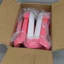 MoreFeel Collapsible Baby Bathtub for Newborn with Thermometer & 1 Hooded Towel & 1 Soft Floating Cushion,Portable Travel Bathtub with Drain Hole, Durable Foldable Baby Tubs for Infants to Toddler (Pink)