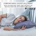 Natural Mulberry Silk Pillowcase for Hair and Skin Standard Size 20"X 26" with Hidden Zipper Soft Breathable Smooth Cooling Pillow Covers for Sleeping(Grayish Blue,1Pcs)