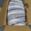 Westinghouse Electric Blanket Twin Size, Super Cozy Luxury Faux Fur & Sherpa Heated Blanket with 10 Heating Levels & 112 Hours Auto Off, Fast Heating Blanket, Machine Washable, 62x 84 Inch Blue Gray