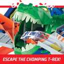 Hot Wheels City Robo T-Rex Ultimate Garage Multi-Level Multi-Play Mode Stores 100 Plus 1:64 Scale Cars Gift idea for Kids 3 and Older 