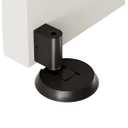 Latest Upgrades Mechanical Door Stopper, Punch-Free Windproof Door Stop, Heavy-Duty Floor Door Stop for Bottom, Silent Floor Door Stoppers, Black