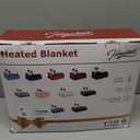 Homemate Heated Electric Blanket Queen Size - 84"x90" Heating Bed Blanket Throw with 10 Heating Levels 8 Hours Auto Off Fast Heating Over-Heat Protection Ultra Soft Flannel ETL Certified, Grey