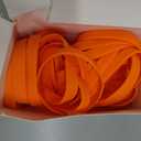 Liliful 100 Pcs Silicone Rubber Wristbands Rubber Wristband Bracelet Bands for Silicone Wristbands for Women Men(Orange)