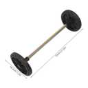 Operitacx Trash Can Wheels Replacement Kit, 2 Wheels & 22" Axle