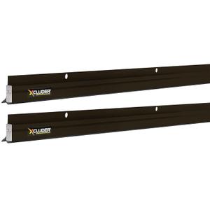 Xcluder Low-Profile Door Sweep, Dark Bronze 2-Pack, 48 in, Chew Proof
