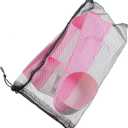 SUPVOX 1Pair Silicone Diving Training Fins for Snorkeling Swimming Open Heel Flippers for Adults Pink White Durable Comfortable Diving Equipment