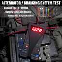 MOTOPOWER MP0514A 12V Digital Car Battery Tester Voltmeter and Charging System Analyzer with LCD Display and LED Indication - Black Rubber Paint