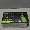 TitanFlex Heavy Duty Industrial Nitrile Gloves with Raised Diamond Texture, 8-mil, Latex Free (Green/Dark Green/Yellow) (XX-Large, 02 Green (100ct))