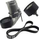 AMCC Drive Tensioners Timing Belt Kit Compatible with BMW N55 F02 740Li 2012 2013 2014 2015 3.0L Replaces: 11288604266, 11288604267  11287628661