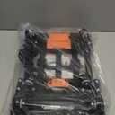 Folding Hand Truck 500lbs, Portable Heavy Duty Dolly Cart, 6 Wheels Collapsible Luggage Cart with 2 Elastic Ropes - Compact Trolley Cart for Easy Moving - Ideal Hand Cart for Travel and More (1.70, Black)