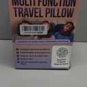ComfyNap Versatile Travel Neck Pillow for Airplane [Patented], 9 Positions in 3 Techniques, Plane Pillow with Pure Memory Foam, Travel Pillow with HeadRest Flight Sleep, Travel Essential - Earth