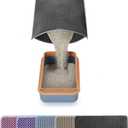 Cat Litter Mat Litter Trapping Mat,Cat Litter Box Mat for Floor 32"x22", 2 Layer Llitterbox Mats for Pet kitty,Litter Rug Catcher,Waterproof Urine Proof, Clean Easily, Collapsable, Medium