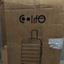 Coolife Luggage Set Suitcase Spinner Hardshell Lightweight TSA Lock 