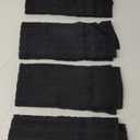 DII Basic Terry Collection Windowpane Dishtowel Set, 16x26, Black Solid, 4 Piece