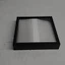 11x11 Shadow Box Frame with Linen Back - Sturdy Rustic Memory Display Case of Flower, Pictures, Medals and More, Black