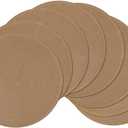 SHACOS Round Braided Placemats Set of 8 Washable 15 inch Round Table Mats Woven Place Mats for Dining Table (Brown, 8)