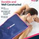 Extra Large & Reusable Ice Pack (15 x 23.5 inches, XL) for Maximum Back and Full Body Pain Relief from Injuries, Swelling, Bruises, Sprains | Ice Blanket for Sleeping & Physical Therapy | By Magic Gel