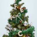 Christmas Bow Ornaments 2025, 3Pcs Silver Bow Christmas Tree Ornament, Xmas Hanging Ornaments Decoration Gift for Women Family Made with Rhinestones