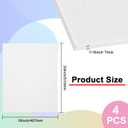 4Pack White Thin ABS Plastic Sheet 16" x 20" x 1/16" Thick White Rigid Thermoplastic Sheet (Upgrade Surface) 1.5MM Flexible High Tensile Large ABS Moldable Plastic Panel for Crafts, DIY, Signs