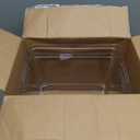 BINO | Plastic Bins, Large - 2 Pack | THE LUCID COLLECTION | Multi-Use| Built-In Handles | BPA-Free | Clear Storage Containers | Fridge Organizer | Pantry & Home Organization