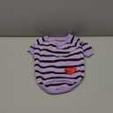 Dog Shirts for Large Dogs, Striped T-Shirts Dog Vest Pet Apparel Tee Shirts Spring Summer Suitable for Small and Medium Large Pets French Bulldog Bichon, Purple L