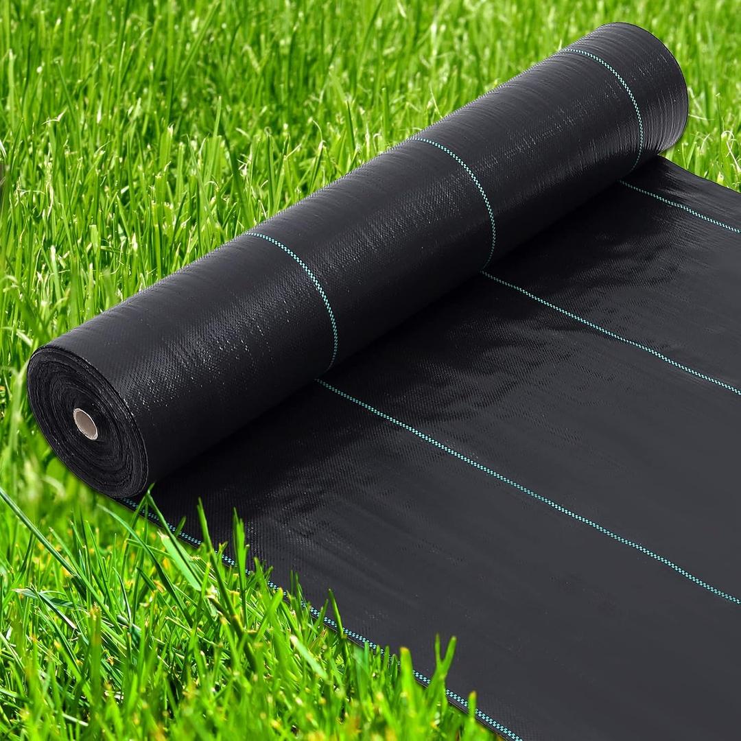 Broadfashion 01 Weed Barrier Landscape Fabric Heavy, Black