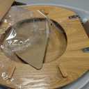 Oak Veneer Round Toilet Seat, Heavy-Duty, US Stardard