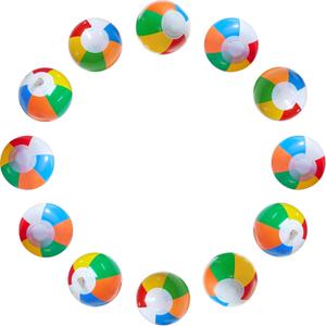 Jishi Mini Beach Balls Bulk 12-Pack 8" Kids Pool Toys Inflatable Pool Floats Water Toys, Hawaiian Luau Party Decorations Toddler Summer Games, Blow Up Swimming Pool Party Favors Birthday Gift Supplies