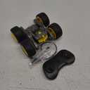 Tecnock Remote Control Car for Kids, 2.4GHz RC Cars with USB-C Easy Charging, 4WD Double Sided 360 Rotates and Flips RC Stunt Car, Toys Gift for Boys and Girls Ages 6-8, 8-12 (Yellow)