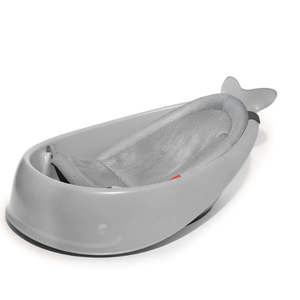 Skip Hop Infant Bath Tub 3-Stage Grow With Baby Smart Sling MOBY Bathtub Grey Age 0+