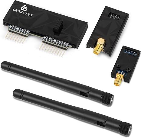 GEEKEYES CC1101&NRF24L01 Module with Antenna for Flipper Zero,GPIO Expansion Board,433MHz CC1101 Module & 2.4G NRF24 Module