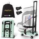 Jogtlyer Car Seat Dolly for Airport Folding Car Seat Travel Cart for Airplane - Car Seat Roller with Wheel Cart Carrier with Straps Foldable Luggage Trolley Folding Hand Truck Dolly for Moving