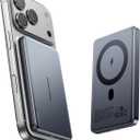 MOVE SPEED 0.5'' 10,000mAh Magnetic Power Bank, MagSafe Portable Charger iPhone 17 Air Accessories,Magsafe Battery Pack for iPhone 17 Pro Max Air/16/15/14/13/12,Travel Essential,Glacier Gray
