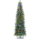 7.5FT Pre-Lit Hinged Artificial Christmas Tree w/ 796 Tips & 350 LED Lights