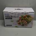 BOROHOUSE 5-Pack Borosilicate Glass Containers with Tempered Lids, 35.2oz/4.4 Cup Airtight Meal Prep Set, Microwave/Freezer Safe (Gray)