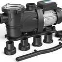 In/Above Ground Pool Pump, Self Primming High Flow (with Timer, 1.5HP, 7350 GPH, 115V)