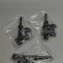 Slide Bolt Gate Latch with Padlock Hole, Heavy Duty Sliding Bolt Door Lock Hardware for Wooden Fence, Shed Gates, Barn Doors, Backyard Gate, Bolt Latch with Black Finish, 3 Pack